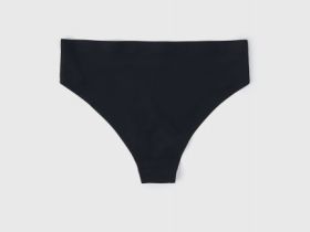 Бесшовные трусы со средней посадкой, Черный