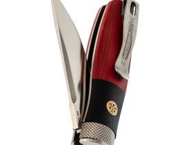 Складной нож Reptilian "Лесовик-02", сталь D2, рукоять G10, Limited Edition, красный