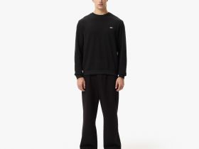 Мужская хлопковая футболка Lacoste с длинным рукавом