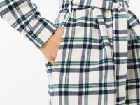 Женское платье Lacoste в клетку с поясом