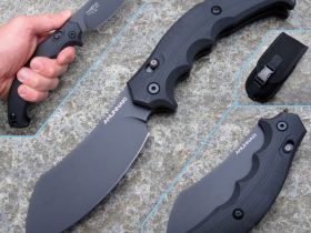 Складной нож Fox Anunnaki, сталь N690, рукоять стеклотекстолит G-10, чёрный