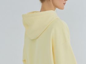 Толстовка на молнии с вышивкой, Желтый