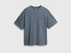 Базовая футболка с эффектом стирки, Серый