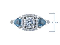 Кольцо из белого золота с и топазами э0109кц03250350_white