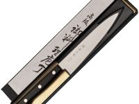 Кухонный нож универсальный Tojiro Western Knife F-333, сталь VG-10, рукоять стабилизированная древесина, черный