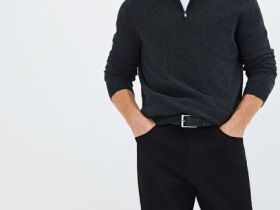 Брюки Slim из твила, Черный