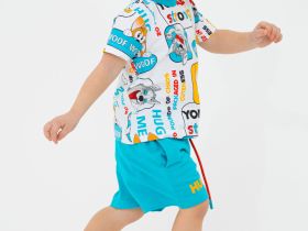 Комплект детский трикотажный для мальчиков: фуфайка (футболка), шорты