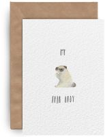 Открытка Yetti "Pug Lady"