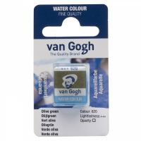Акварель Talens "Van Gogh" в кювете Зеленый оливковый