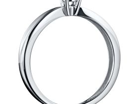 Кольцо из белого золота с бриллиантом э0901кц08200117