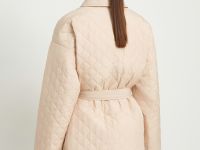 Утепленная куртка с поясом