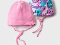 Шапка детская трикотажная для девочек, 2 шт в комплекте
