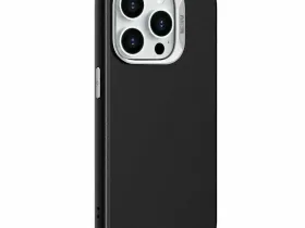 Чехол-накладка Wiwu (SP-019) для Apple iPhone 15 Pro Max искусственная кожа (черный)