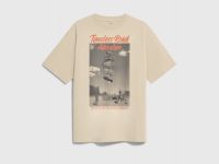 Футболка с принтом для мальчиков, Бежевый