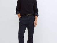 Текстурный джемпер, Синий