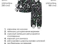 Комплект текстильный с полиуретановым покрытием для мальчиков: куртка, полукомбинезон