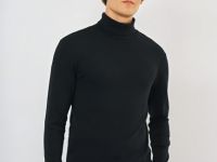 Водолазка из хлопка, Черный