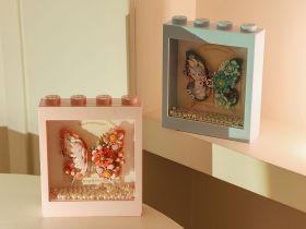 1961_MK Конструктор Голубая бабочка в рамке