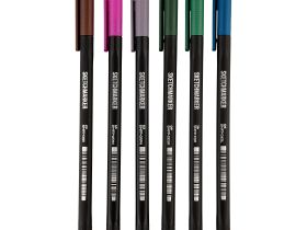 Набор цветных линеров Sketchmarker "Artist Fine Pen" Intense 6 цветов в картонной упаковке