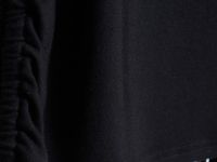 Лонгслив в рубчик с завязками для девочек, Черный