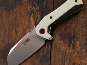 Складной нож CJRB Tigris, сталь AR-RPM9, White G10