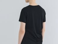 Футболка с драпировкой, Черный