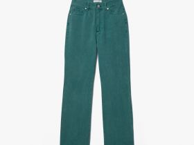 Женские прямые джинсы Lacoste из экологиески чистого хлопка