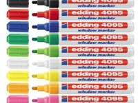 Маркер для стекла смываемый Edding "4095" 2-3 мм с круглым наконечником, зеленый