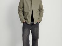 Утепленная куртка с вельветовым воротником