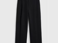 Широкие брюки с ремнём, Черный