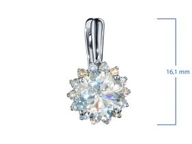 Серьги из белого золота э4712сг05210007