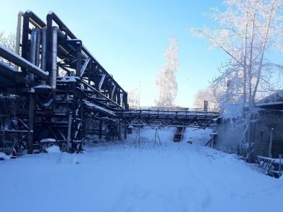 Плотина заводского пруда