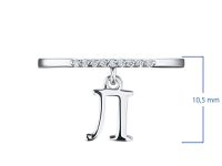 Кольцо из серебра с бриллиантами э0601кц08211013