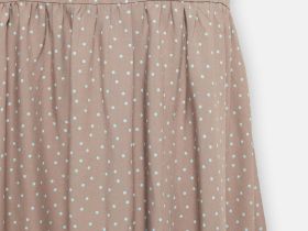 Сарафан силуэта трапеция с принтом в горошек