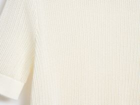 Ажурный джемпер с коротким рукавом, Бежевый