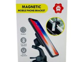 Автомобильный держатель Magnetic H-CT218 для смартфона магнитный на приборную панель/лобовое стекло на присоске (черный)