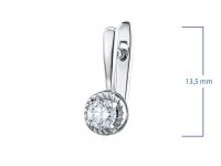 Серьги из белого золота с бриллиантами э0901сг04210205