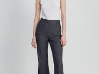 Брюки изо льна и хлопка