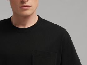 Футболка объемного кроя из джерси