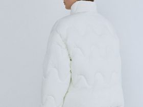 Короткая утеплённая куртка, Бежевый