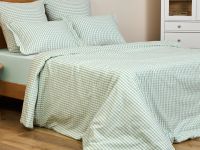 Постельное белье полукомплект Vichy, зеленое