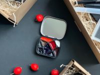 Палетка для красок "Звезды" 6х5 см, цвет черный, пластик черный