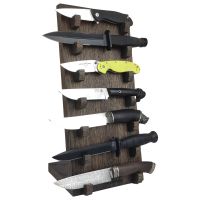 Подставка для коллекции из 7-ми ножей Woodinhome HKS0207OB, дуб, коричневый