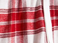 Пижамные шорты в клетку из фланели, Красный