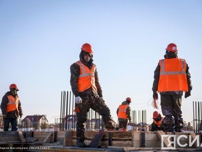 Первые дома микрорайона «Звездный» в Якутске готовы на 30%