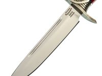 Финка НКВД, сталь 95х18, мельхиор, акрил триколор