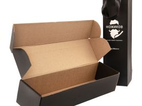 Подарочный набор: пакет и коробка "Ножиков"