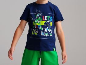 Комплект трикотажный для мальчиков: фуфайка (футболка), шорты