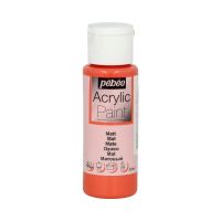 Акрил для декора Pebeo "Acrylic Paint" 59 мл, матовый, коралл