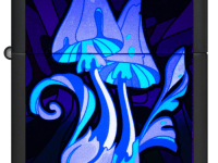 Зажигалка ZIPPO Counter Culture с покрытием Black Light, латунь/сталь, черная,матовая 38x13x57 мм